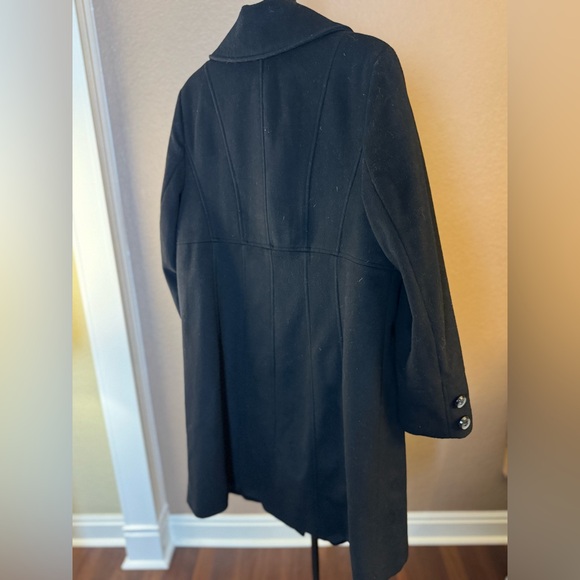 Jones New York Black Wool Blend Coat | Button Front | Women’s 1X - Picture 7 of 9